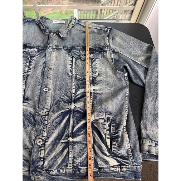 Vintage 90's Evolution in Design Acid Wash Denim Jacket Big & Tall 6XL NWT - Picture 11 of 12